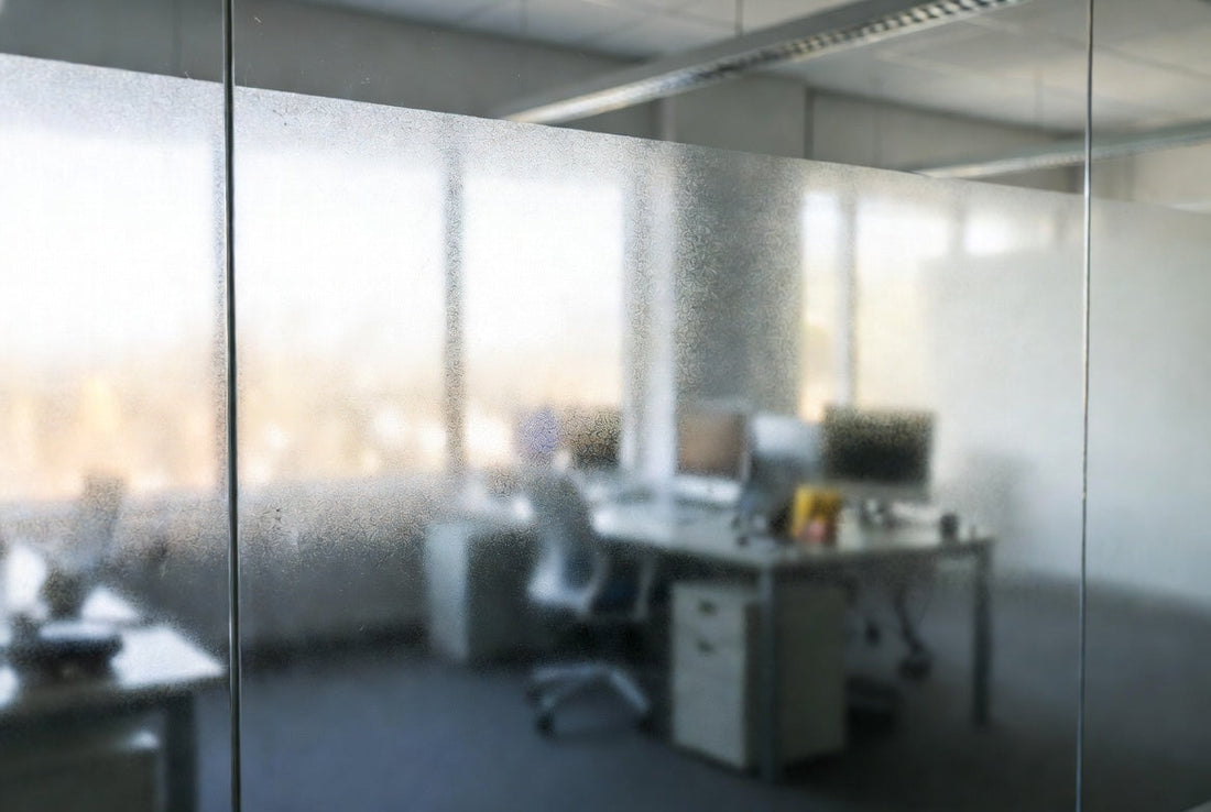 What Are Window Films for Office Privacy? Frosted Vinyl, Decorative Glass, and Logo Film Explained